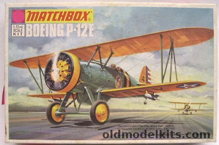 Matchbox 1/72 Boeing P-12E Two Kits - US Army 95th Attack Sq or 27th Pursuit Sq 1st Pursuit Group, PK3 plastic model kit